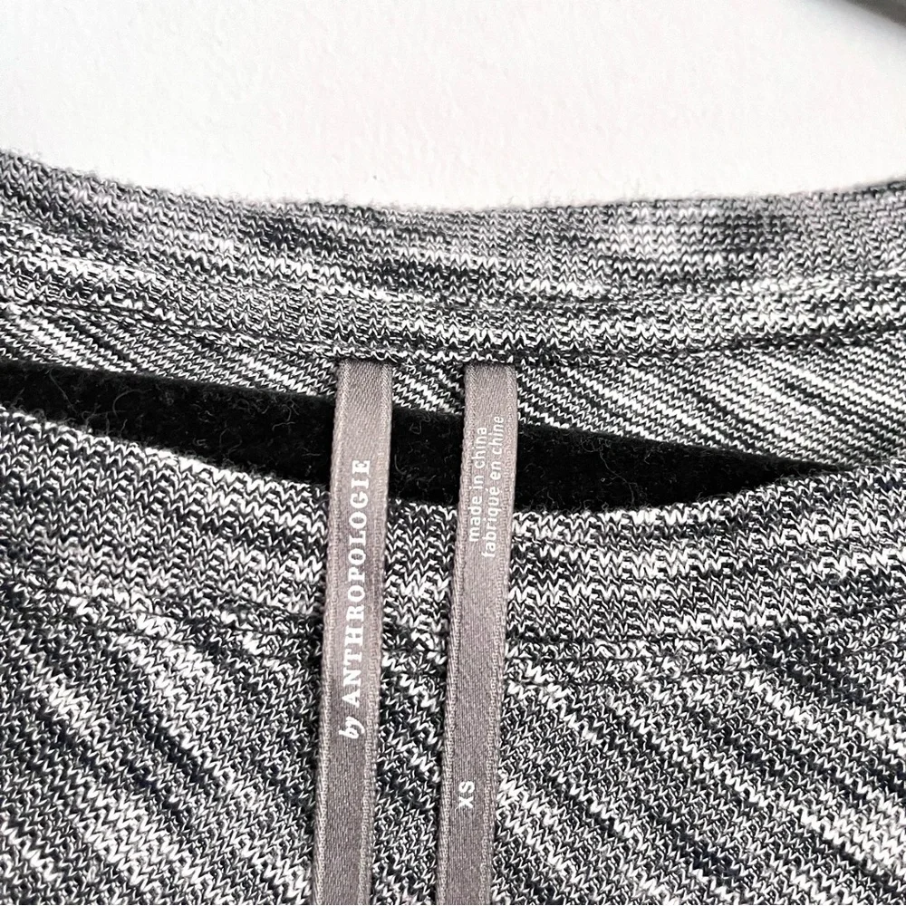 Anthropologie Damiana Slouchy Black and Grey Pullover Sweater Size XS Minimal - Picture 5 of 9